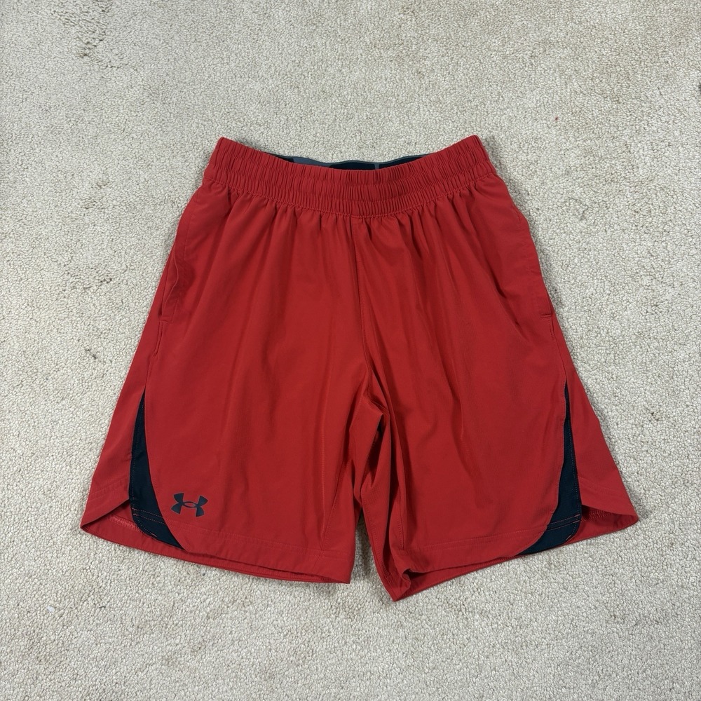 Men's Under Armour Elevated Woven 2.0 Shorts Size Medium M Red Drawstring